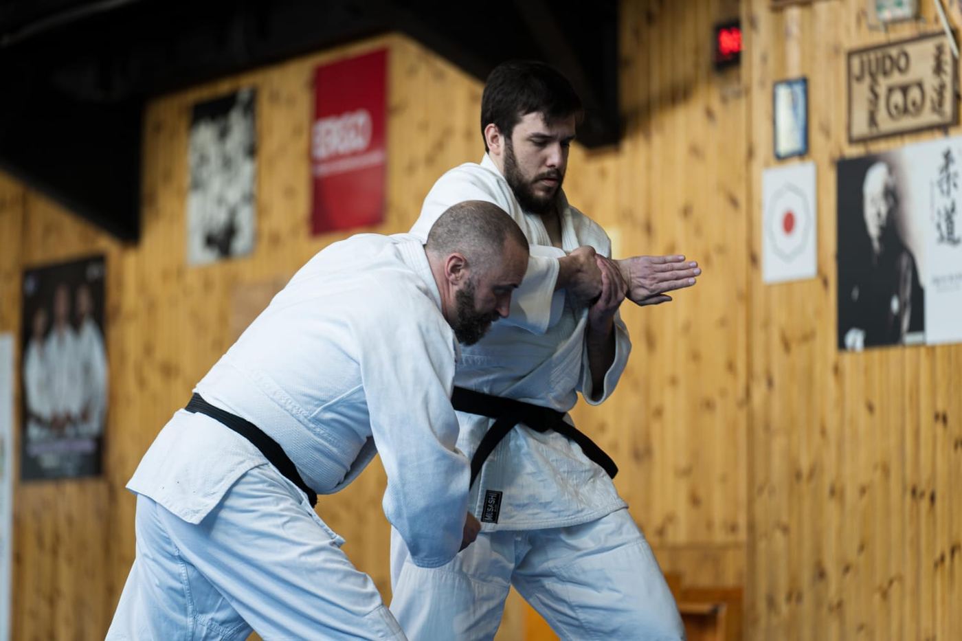 Štěpán Benca during self-defence training