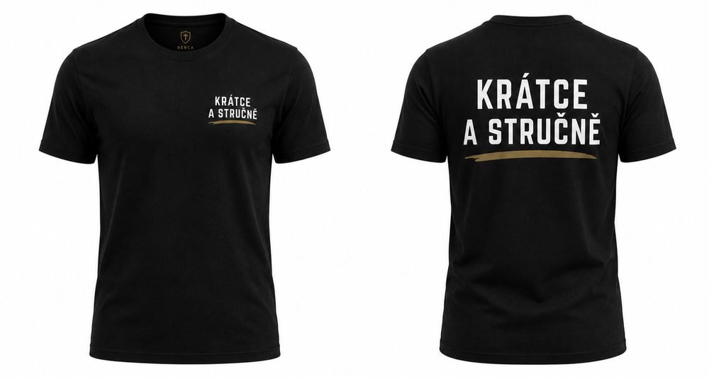 Tričko Krátce a stručně